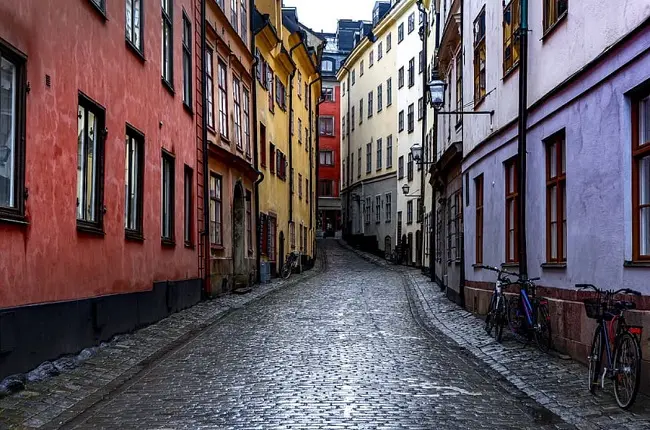 خريطة السويد مع اسماء المدن